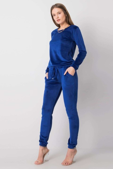 Spodnie Komplet Model RV-KMPL-6083.05 Cobalt - Rue Paris Spodnie Komplet Model RV-KMPL-6083.05 Cobalt - Rue Paris