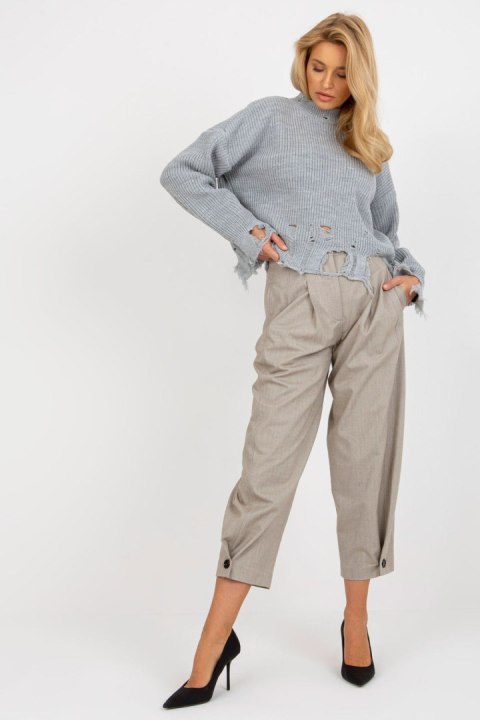 Sweter Damski Model LC-SW-0373.95P Grey - Rue Paris Sweter Damski Model LC-SW-0373.95P Grey - Rue Paris