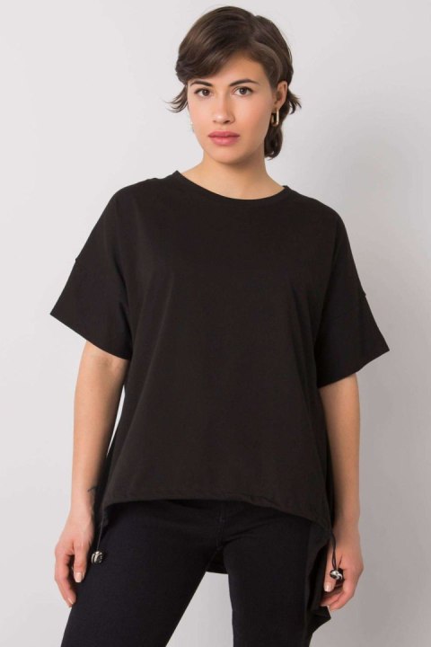T-shirt Damski Model 157-TS-4380.89 Black - Rue Paris T-shirt Damski Model 157-TS-4380.89 Black - Rue Paris