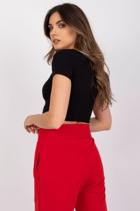T-shirt Damski Model RV-TS-7538.12P Black - Rue Paris T-shirt Damski Model RV-TS-7538.12P Black - Rue Paris