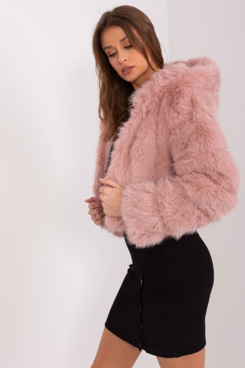 Kurtka Damska Model AT-KR-2378.96P Light Pink - AT Kurtka Damska Model AT-KR-2378.96P Light Pink - AT