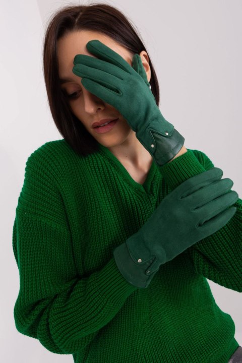 Rękawiczki Model AT-RK-239507.53P Dark Green - AT Rękawiczki Model AT-RK-239507.53P Dark Green - AT