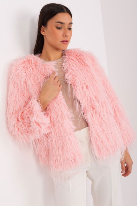 Kurtka Damska Model AT-KR-2359.96P Light Pink - AT Kurtka Damska Model AT-KR-2359.96P Light Pink - AT