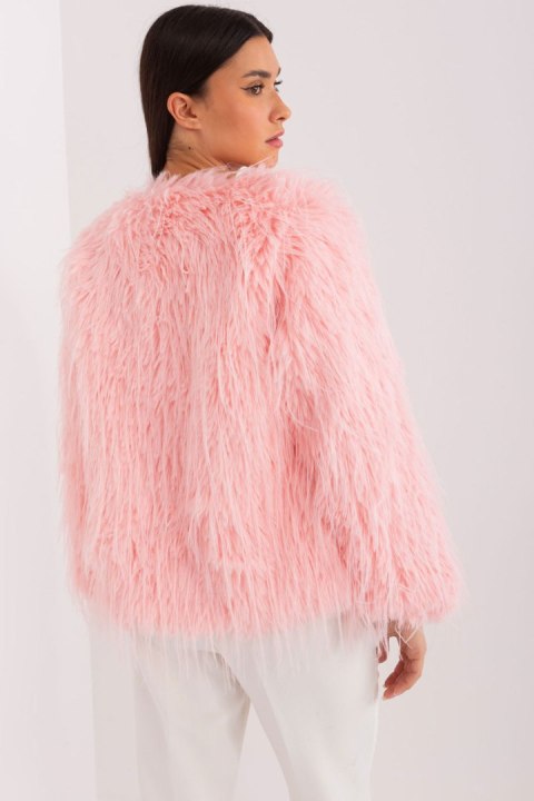Kurtka Damska Model AT-KR-2359.96P Light Pink - AT Kurtka Damska Model AT-KR-2359.96P Light Pink - AT