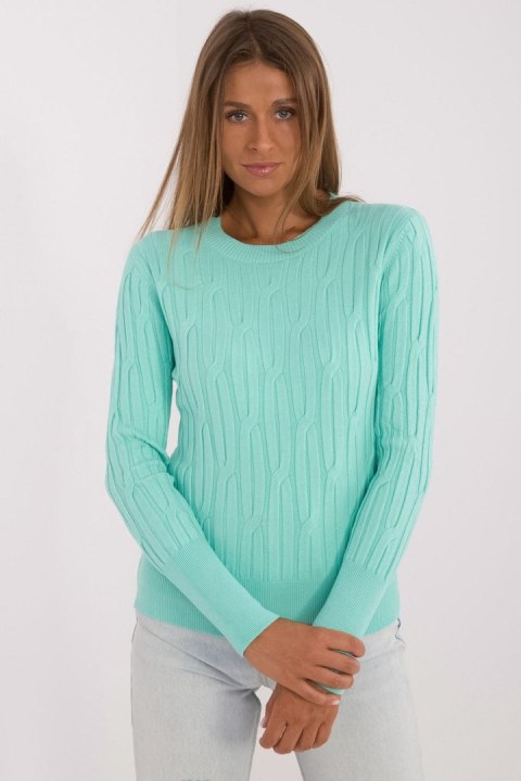 Sweter Damski Model AT-SW-2338-2.00 Mint - AT Sweter Damski Model AT-SW-2338-2.00 Mint - AT