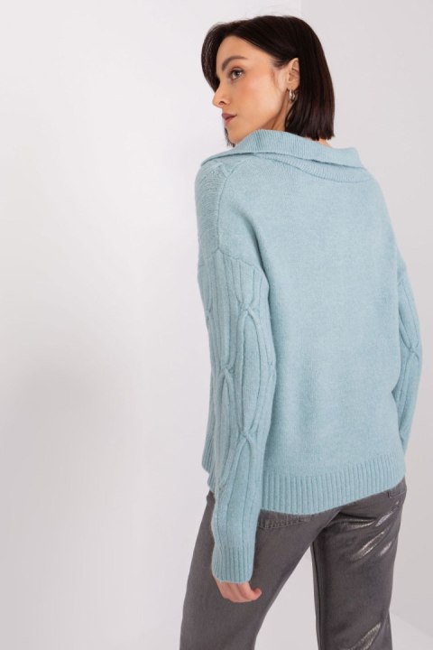 Sweter Damski Model AT-SW-2349-2.96 Mint - AT Sweter Damski Model AT-SW-2349-2.96 Mint - AT