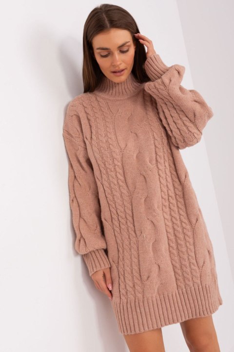 Sweter Damski Model AT-SW-2367-1.35P Dark Pink - AT Sweter Damski Model AT-SW-2367-1.35P Dark Pink - AT
