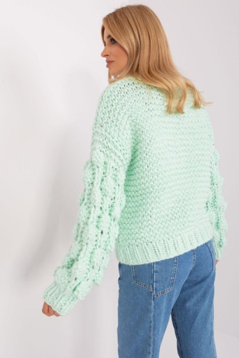 Sweter Damski Model AT-SW-2382.97P Mint - AT Sweter Damski Model AT-SW-2382.97P Mint - AT