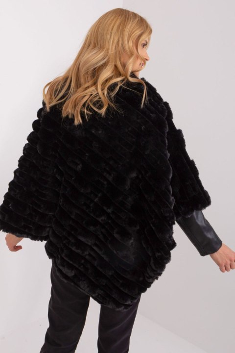 Sweter Ponczo Model AT-PN-2347.16 Black - AT Sweter Ponczo Model AT-PN-2347.16 Black - AT