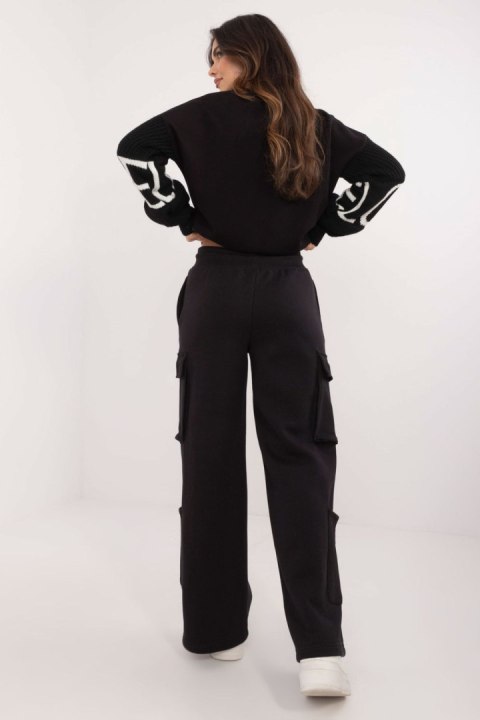 Spodnie Dresowe Model D10608BC62434A2 Black - Sublevel Spodnie Dresowe Model D10608BC62434A2 Black - Sublevel