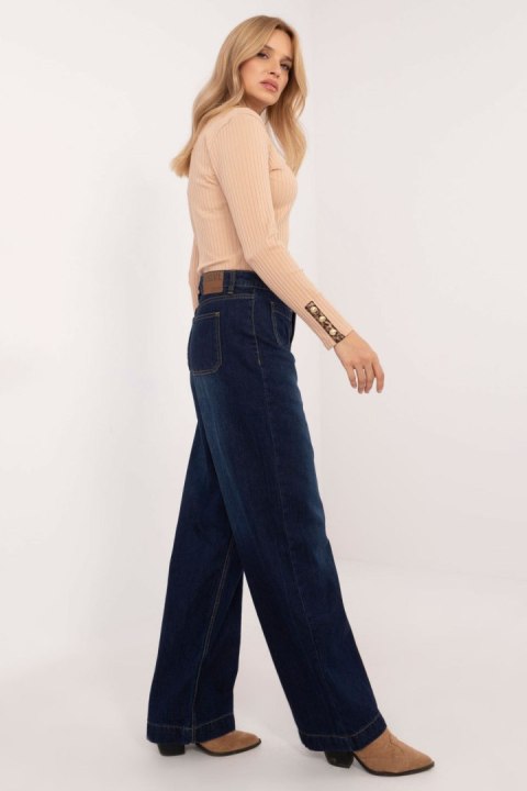 Spodnie Jeansowe Model D80016BD62456D283 Navy - Sublevel Spodnie Jeansowe Model D80016BD62456D283 Navy - Sublevel