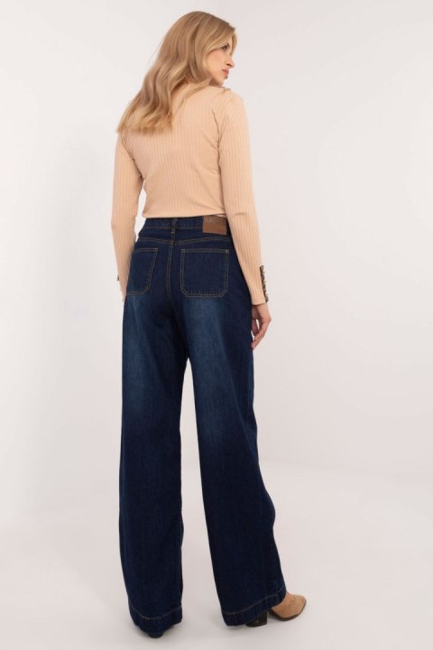 Spodnie Jeansowe Model D80016BD62456D283 Navy - Sublevel Spodnie Jeansowe Model D80016BD62456D283 Navy - Sublevel