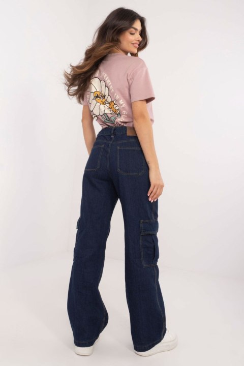Spodnie Jeansowe Model D80016BD62458D282 Navy - Sublevel Spodnie Jeansowe Model D80016BD62458D282 Navy - Sublevel