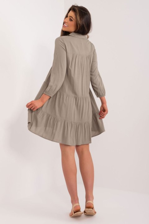 Sukienka Model D73761Z30425A Khaki - Sublevel Sukienka Model D73761Z30425A Khaki - Sublevel