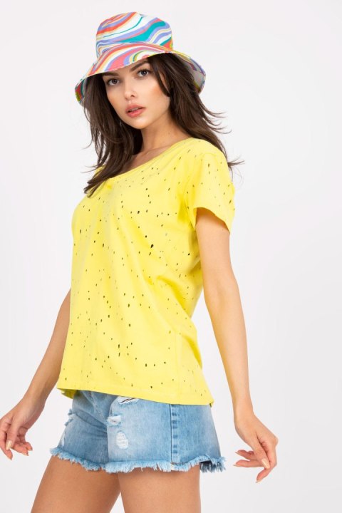 T-shirt Damski Model FA-TS-6967.77P Yellow - Fancy T-shirt Damski Model FA-TS-6967.77P Yellow - Fancy