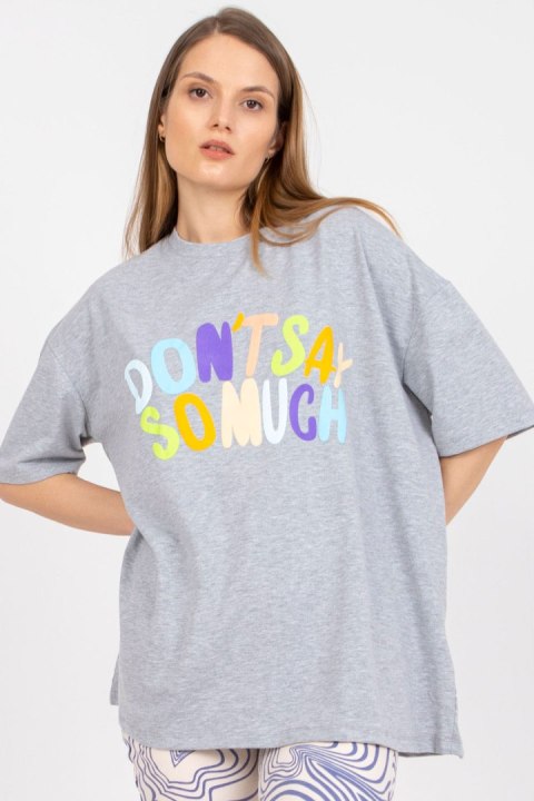 T-shirt Damski Model FA-TS-7733.91P Grey - Fancy T-shirt Damski Model FA-TS-7733.91P Grey - Fancy