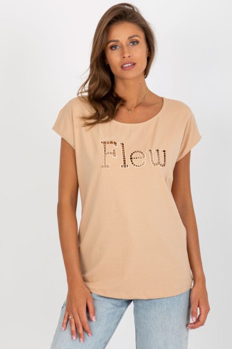 T-shirt Damski Model FA-TS-8515.46 Camel - Fancy T-shirt Damski Model FA-TS-8515.46 Camel - Fancy