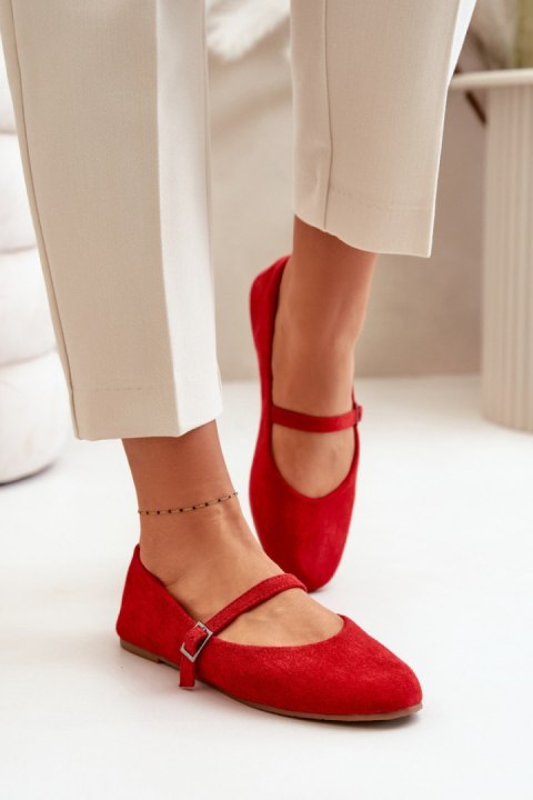 Baleriny Model Tirilina A336-6 Red - Step in style Baleriny Model Tirilina A336-6 Red - Step in style