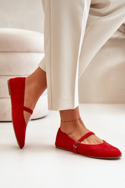 Baleriny Model Tirilina A336-6 Red - Step in style Baleriny Model Tirilina A336-6 Red - Step in style