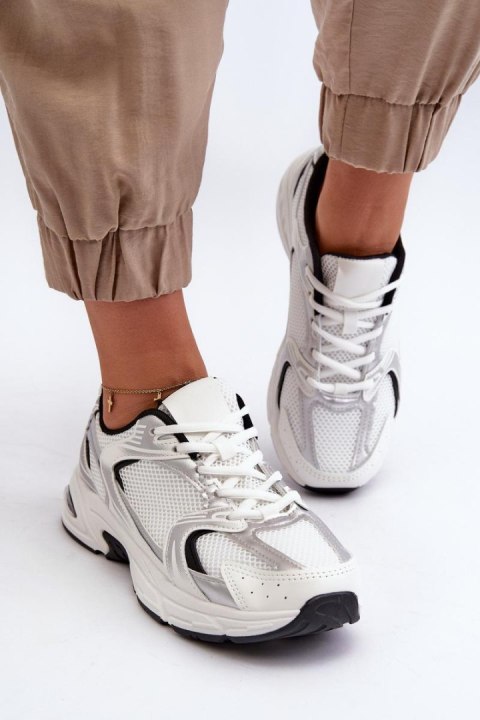 Buty Sportowe Model Leranea 894-4B White/Black - Step in style Buty Sportowe Model Leranea 894-4B White/Black - Step in style