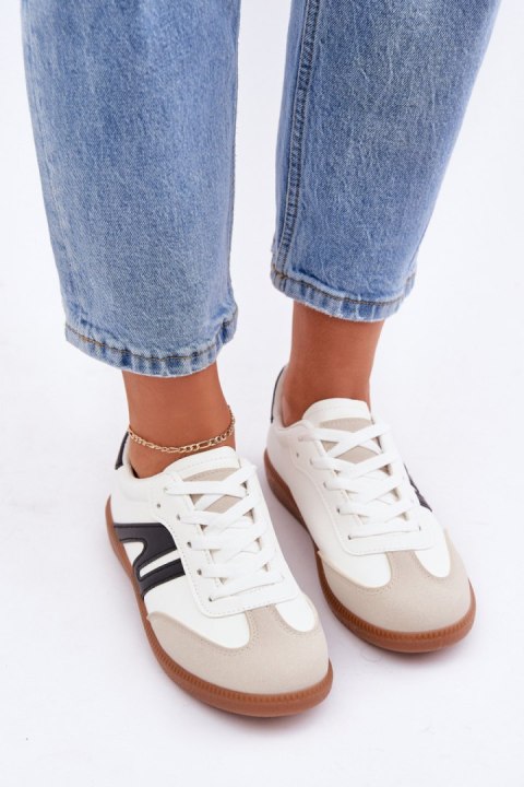 Buty Sportowe Model Navidemi 7112 White/Black - Step in style Buty Sportowe Model Navidemi 7112 White/Black - Step in style