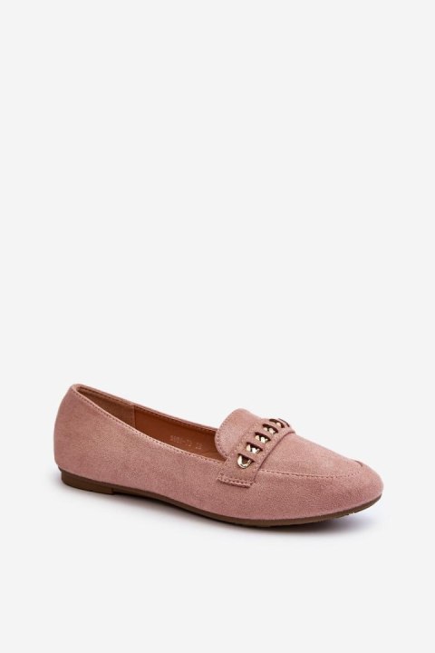 Mokasyny Model Aredilla 9988-73 Pink - Step in style Mokasyny Model Aredilla 9988-73 Pink - Step in style