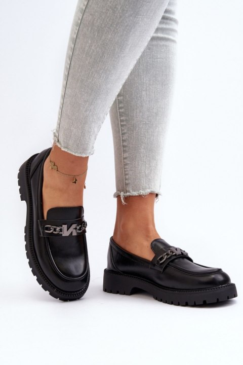 Mokasyny Model Ezoma 62121 Black - Step in style Mokasyny Model Ezoma 62121 Black - Step in style