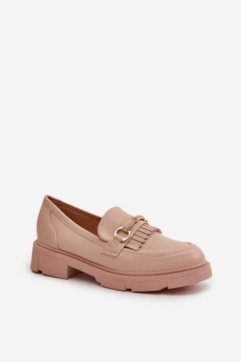 Mokasyny Model Tialorae W-16 Beige - Step in style Mokasyny Model Tialorae W-16 Beige - Step in style