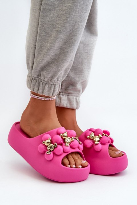 Sandał Klapki Model Bremavia BG181 Fuksja - Step in style Sandał Klapki Model Bremavia BG181 Fuksja - Step in style