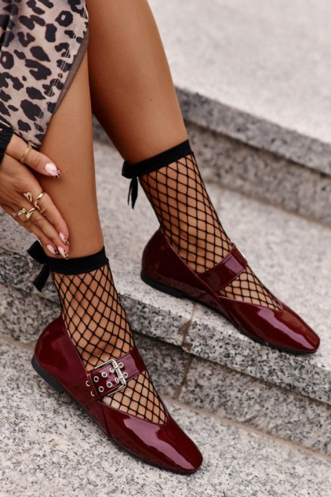 Baleriny Model Azirae 6689 Bordo - Step in style Baleriny Model Azirae 6689 Bordo - Step in style