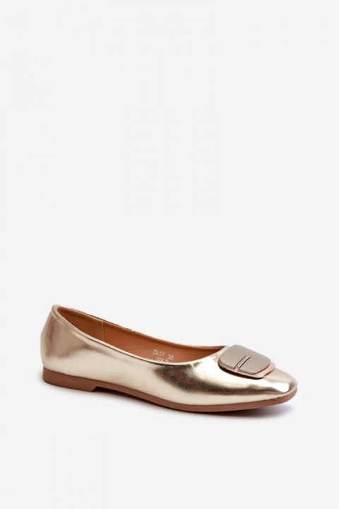 Baleriny Model Edoslli ZA37 Gold - Step in style Baleriny Model Edoslli ZA37 Gold - Step in style