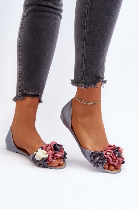 Baleriny Model Junikla CK298P Grey - Step in style Baleriny Model Junikla CK298P Grey - Step in style