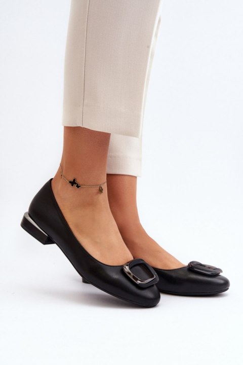 Baleriny Model Sergio Leone BL203 Black - Step in style Baleriny Model Sergio Leone BL203 Black - Step in style