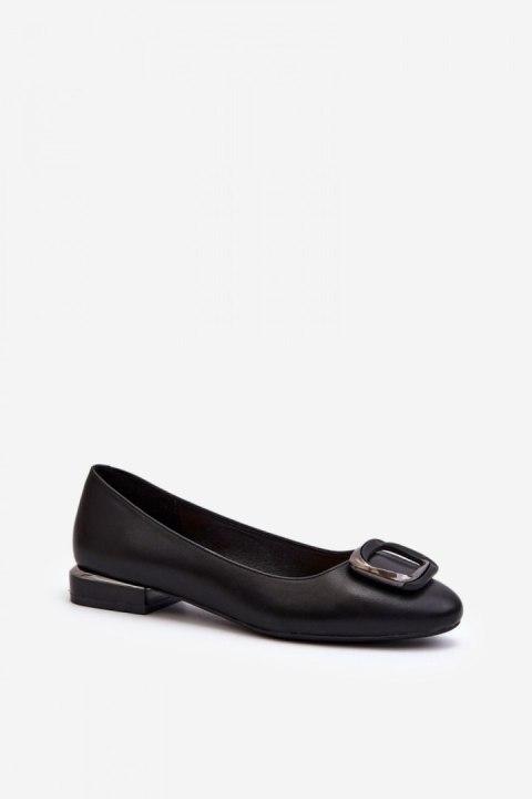 Baleriny Model Sergio Leone BL203 Black - Step in style Baleriny Model Sergio Leone BL203 Black - Step in style