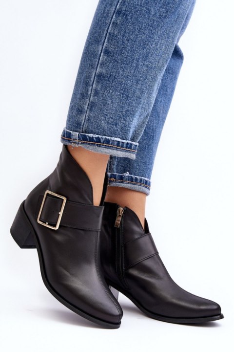 Botki Model Liliane 4051-M Black - Step in style Botki Model Liliane 4051-M Black - Step in style