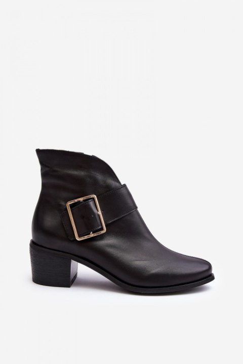 Botki Model Liliane 4051-M Black - Step in style Botki Model Liliane 4051-M Black - Step in style