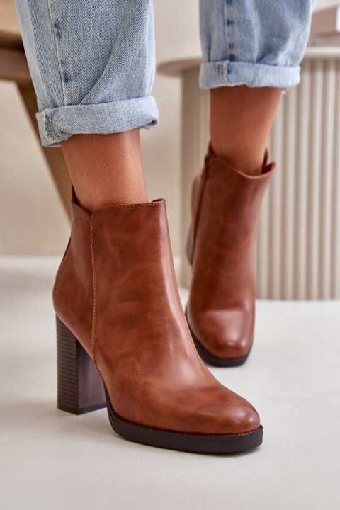 Botki Model Teresine UK155 Brown - Step in style Botki Model Teresine UK155 Brown - Step in style