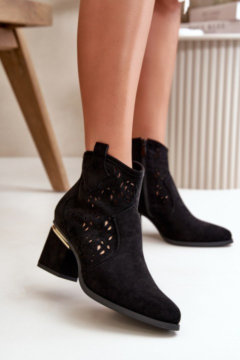 Botki Model Vosilara NS528P Black - Step in style Botki Model Vosilara NS528P Black - Step in style