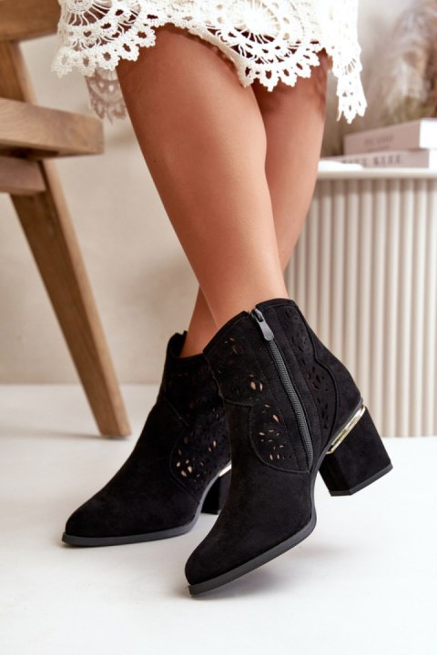 Botki Model Vosilara NS528P Black - Step in style Botki Model Vosilara NS528P Black - Step in style