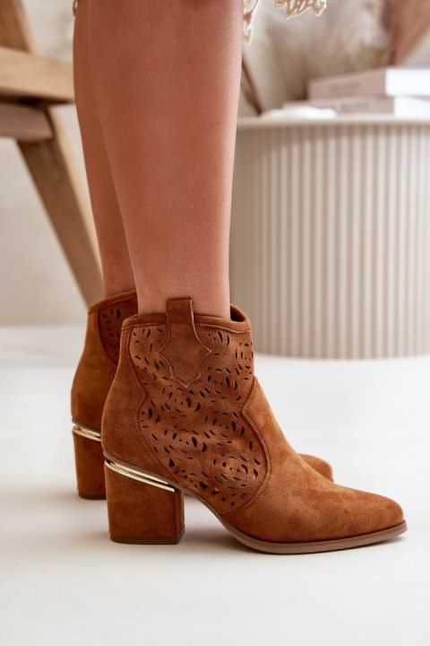 Botki Model Vosilara NS528P Camel - Step in style Botki Model Vosilara NS528P Camel - Step in style