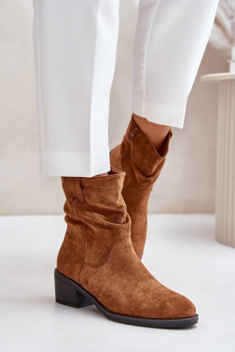 Botki Model Zinanya 1249 Camel - Step in style Botki Model Zinanya 1249 Camel - Step in style