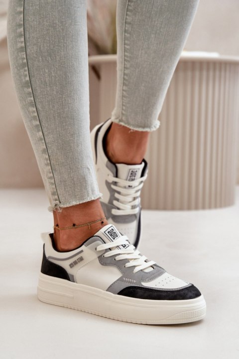 Buty Sportowe Model Big Star OO274028 White/Grey - Step in style Buty Sportowe Model Big Star OO274028 White/Grey - Step in style