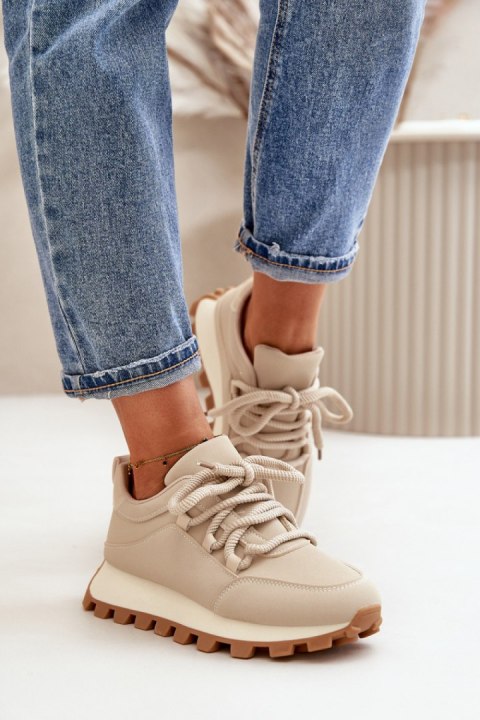 Buty Sportowe Model Riadella 24898 Beige - Step in style Buty Sportowe Model Riadella 24898 Beige - Step in style
