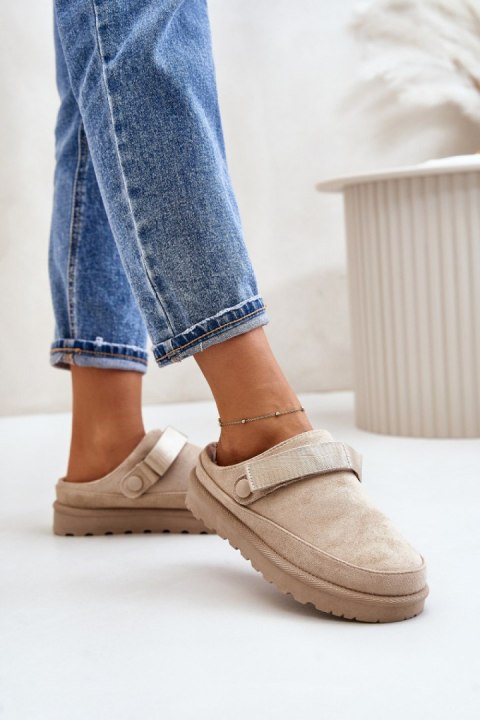 Kapcie Model Azida YY-12 Beige - Step in style Kapcie Model Azida YY-12 Beige - Step in style