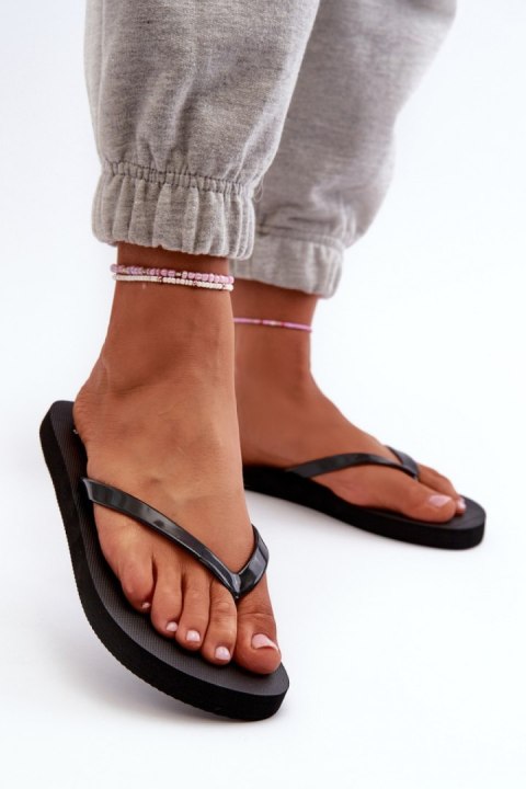 Sandał Japonki Model 4FMM00FFLIF018-21S Black - Step in style Sandał Japonki Model 4FMM00FFLIF018-21S Black - Step in style