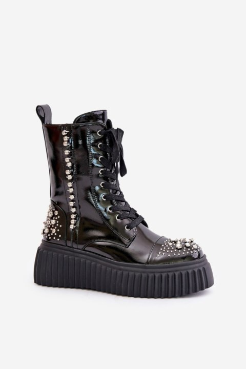 Botki Model DA MR880-079 Black - Step in style Botki Model DA MR880-079 Black - Step in style