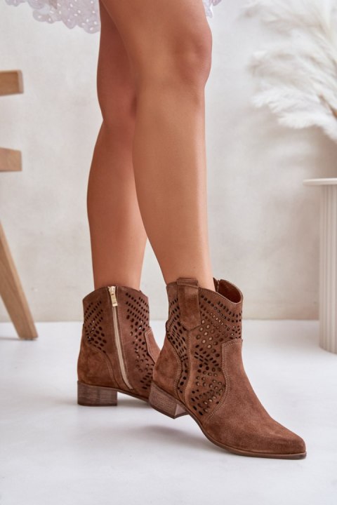 Botki Model Lewski 3305/2 Brown - Step in style Botki Model Lewski 3305/2 Brown - Step in style