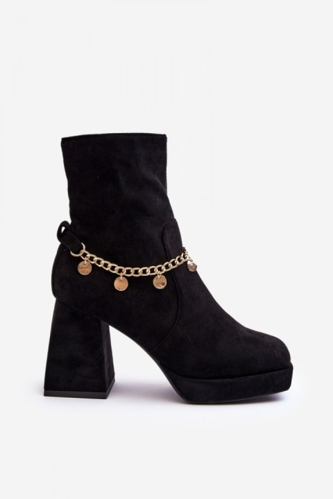 Botki Model Tiselo 168-500 Black - Step in style Botki Model Tiselo 168-500 Black - Step in style