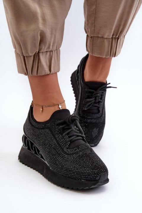 Buty Sportowe Model DA MR38-377 Black - Step in style Buty Sportowe Model DA MR38-377 Black - Step in style