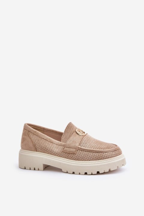 Mokasyny Model Arilva TL276N-63 Khaki - Step in style Mokasyny Model Arilva TL276N-63 Khaki - Step in style